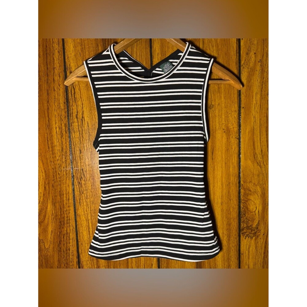 Wild Fable Cutout Tank Top Ribbed Knit Open Back Womens XSmall Layering Basic